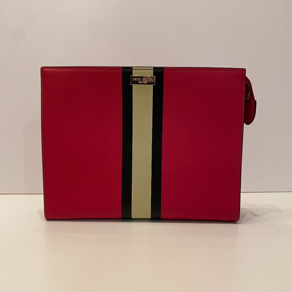 NWT Henri Bendel Red Clutch